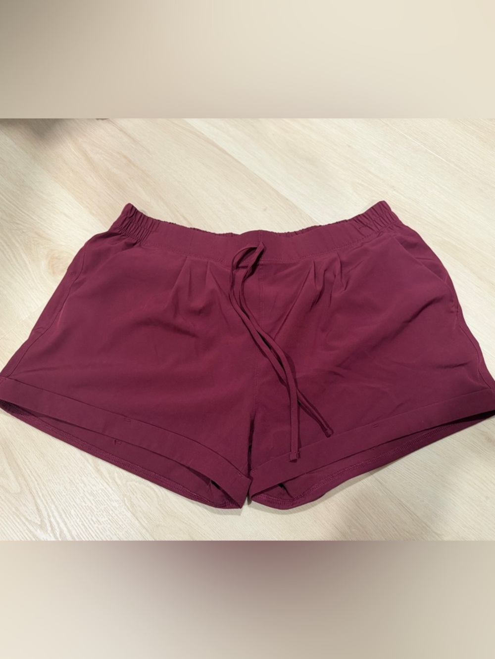 ZYIA Maroon Athletic Drawstring Shorts